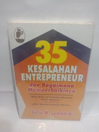 35 Kesalahan Enterpreneur Dan Bagaimana Memperbaikinya