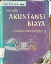 Akuntansi Biaya untuk Manajemen